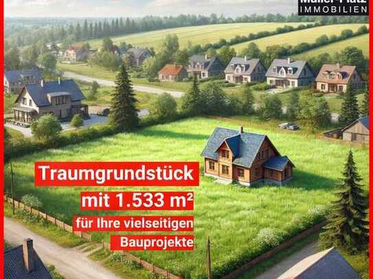 1.533 m² Vielseitiges Grundstück für Traumprojekte-
Ideal für Häuser, Doppelhäuser & Pferdeliebhabe