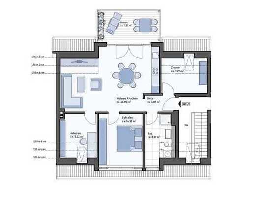 Aachen-Hörn: Exklusive ETW - Erstbezug - ca. 81 m² - gr. Balkon - in kernsaniertem 6- Familienhaus