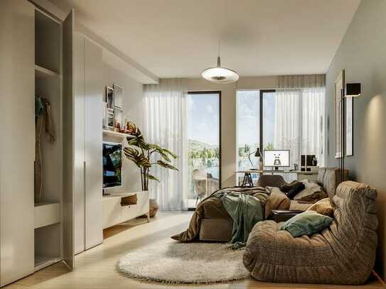 Exklusive Wohnmomente – Schöne Räume, 2 Bäder und 2 geräumige Balkone in innovativem Wohnensemble