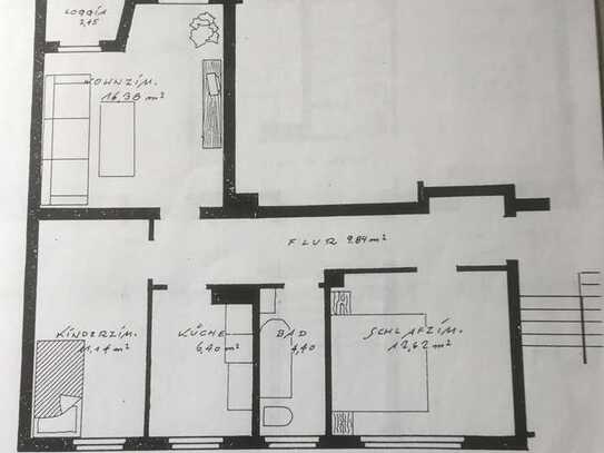 Sanierte 3 1/2 Zimmer-Wohnung mit Balkon in Gevelsberg