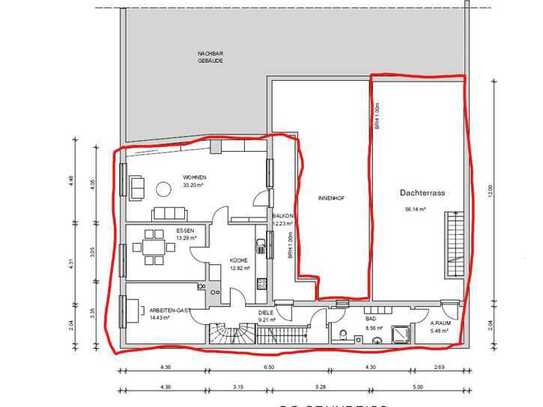 Geräumige 6,5-Raum-Maisonette-Wohnung mit Dachterrasse in Speyer