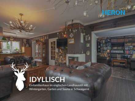 IDYLLISCH - Einfamilienhaus, Energieeffizienzklasse A mit Wintergarten und Grünoase mit Wellness