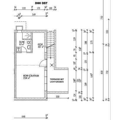 Helle 1-Zimmer-Souterrain-Wohnung mit Terasse und Einbauküche in Aying