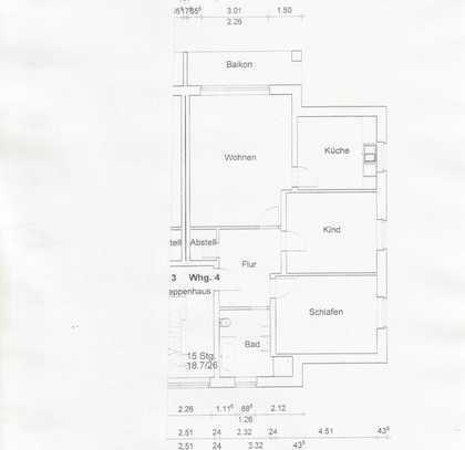 Freundliche 3-Zimmer-Wohnung mit Balkon in Wolfsburg