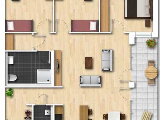 Neubauprojekt in Süßen! Tolle 4-Zimmer-Wohnung, ideal für Familien, 1. OG, großer Balkon, Aufzug !
