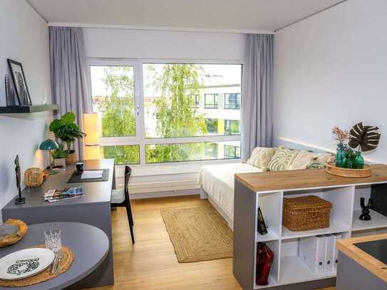 DIE ZIMMEREI | Modernes möbliertes 1-Zimmer-Apartment nahe Campus Riedberg | Bigger Bude