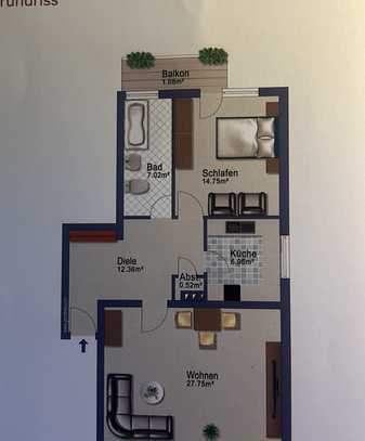 2-Zimmer-Wohnung in Dormagen-Zons
