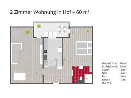 2 Zimmer Wohnung in Hof