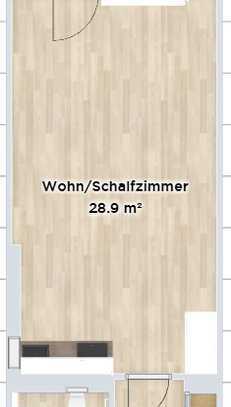 Erstbezug nach Kernsanierung – 1-Zimmer-Wohnung mit Balkon und Fördeblick - Einbauküche - Stellplatz