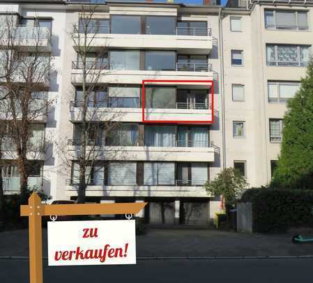 ideal geschnittene 2-Zimmer-Wohnung mit Balkon & Loggia im begehrten Düsseldorf-Golzheim