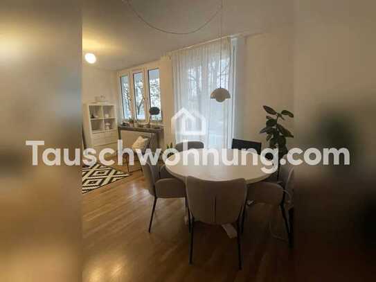 Tauschwohnung: 2-Zimmer mit Balkon gegen größere, zentrale Wohnung