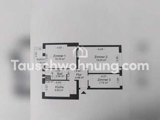 Tauschwohnung: 3 Zi-Altbau Friedrichshagen, suche ab 4,5 Zi Berlin Potsdam