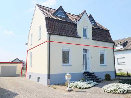 Wohnung im Erdgeschoss mit Garage am Wasser gelegen