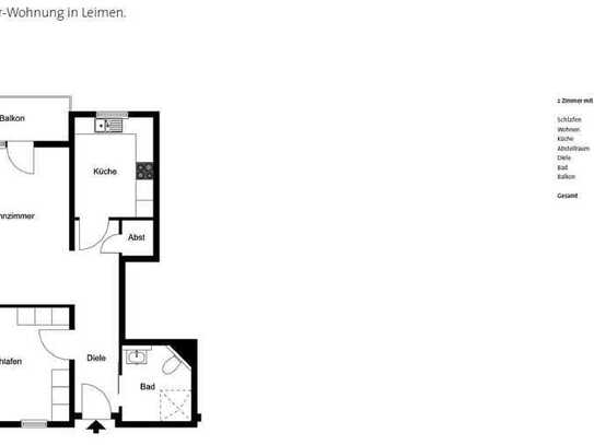 Seniorengerechte 2-Zimmer-Wohnung (Mindestalter 60 J.), EG, mit Stellplatz, in Leimen-Zentrum