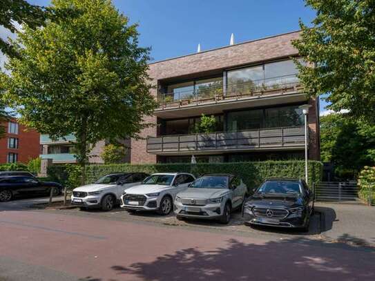 Exklusive Wohnung am Aasee zur Untermiete offene Küche - Dachterrasse - Aufzug - Tiefgarage