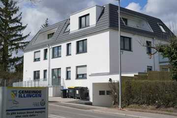 Geschmackvolle 3-Raum-DG-Wohnung mit Balkon und Einbauküche in Illingen