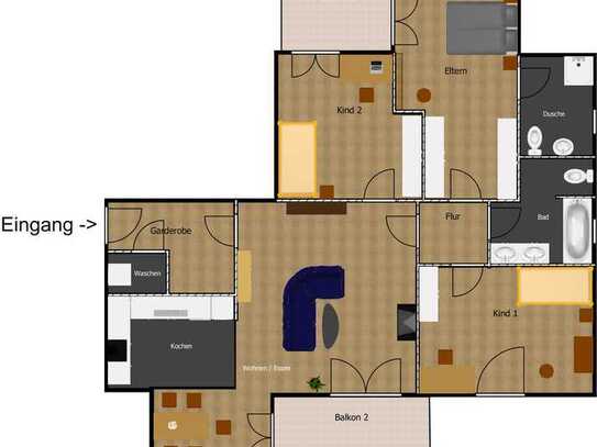 Attraktive 4-Zimmer-Wohnung in Bad Kreuznach