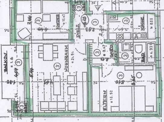 Kernsanierte 3-Zimmer-Wohnung mit Balkon und Garage im Herzen von Meerbusch Büderich