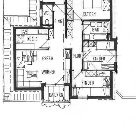 Schöne 4-Zimmer-Wohnung mit Balkon