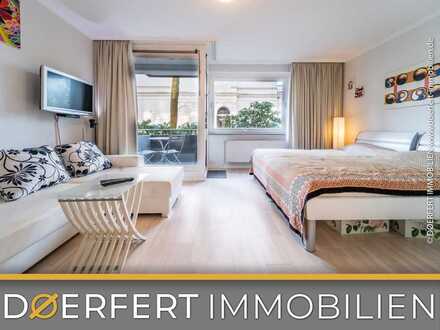 Hamburg - Harvestehude | Schöne 1-Zimmer-Wohnung mit Loggia, Pool und Sauna in Außenalsternähe