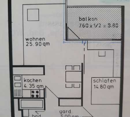 2-Zimmer-Wohnung in Ulm/Donau