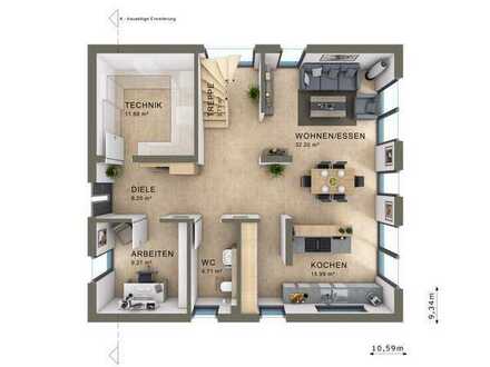 Individueller Hausbau nach Ihrem Wunsch - Holzhausen 1.020 qm GS - Gerne einfach anrufen