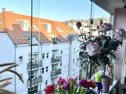 Sehr schöne und sonnige 3-Zi-Wohnung mit Balkon und Loggia in bester Citylage im Gerberviertel!