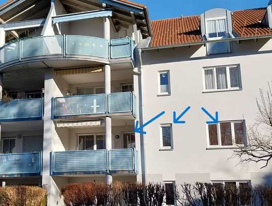 Stilvolle, modernisierte 3-Zimmer-Wohnung mit Balkon in Kaufbeuren