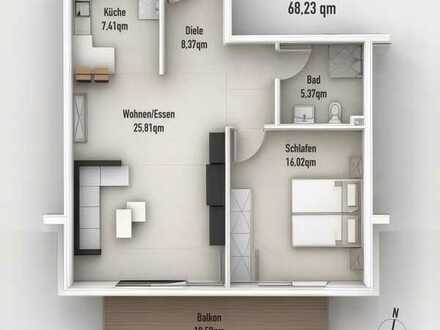 Freundliche 2-Zimmer-Wohnung zur Miete in Bad Mergentheim