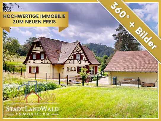 Exklusiver Immobilientraum im Elsass – romantisches Fachwerkhaus am Waldrand