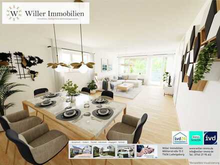 4 Zimmer Obergeschoss-Wohnung mit traumhafter Aussicht und Garage