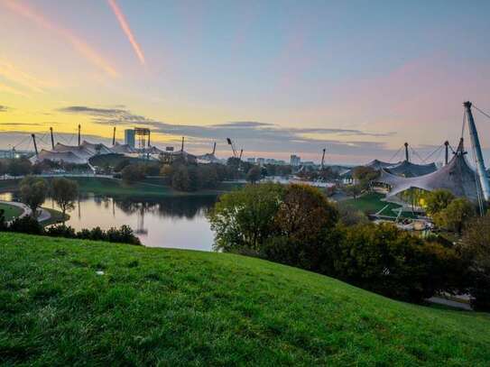 Am Olympiapark: 3 Zimmer-Erdgeschoss-Wohnung mit Garten