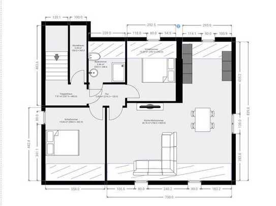 Schöne 3-Zimmer Dachgeschosswohnung