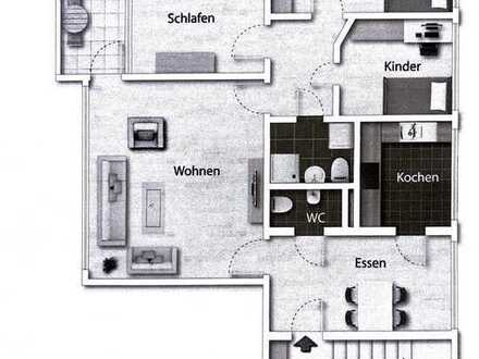 Großzügige 3,5-Zimmer-Wohnung inklusive PKW-Stellplatz - mit Balkon und Blick ins Grüne