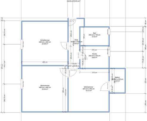 Freundliche 3-Zimmer-DG-Wohnung mit Balkon und Einbauküche in Meiningen