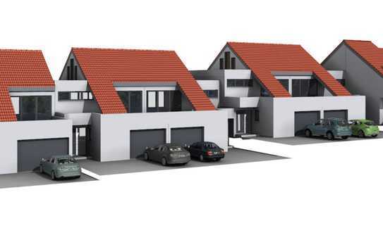 Moderne Architektur am Bach mit integrierter Garage und Garten!