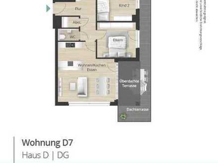 D7 - Lichtdurchflutetes Penthouse - 4 Zimmer, Dachterrasse, Panoramafenster, 3,70m Raumhöhe, Aufzug