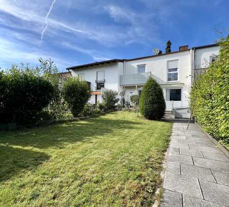 Bestlage Fürstenfeldbruck, sonniges Reihenhaus mit großem Garten, Terrasse und Balkon, Einzelgarage