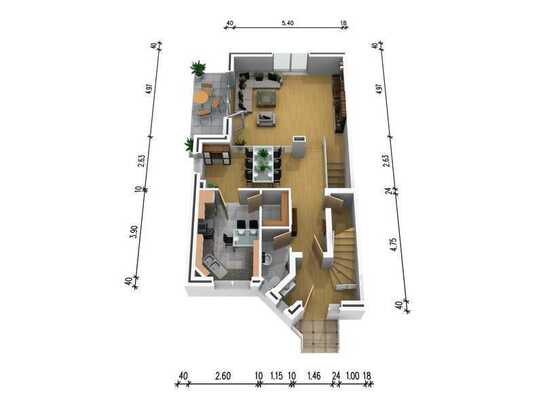 Maisonette Wohnung 95qm in HARENBERG mit großem Garten in ruhiger Wohnlage