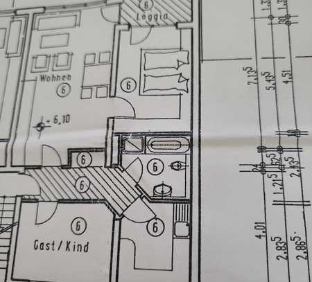 Erstbezug nach Sanierung / 3-Zimmer-Wohnung in Schwetzingen