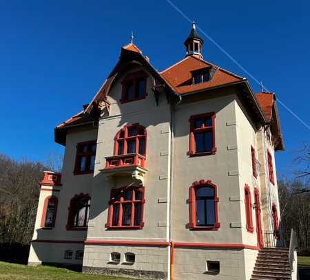 Exklusive 3,5-Zimmer-DG-Wohnung in historischer Villa mit gehobener Innenausstattung in Frohburg
