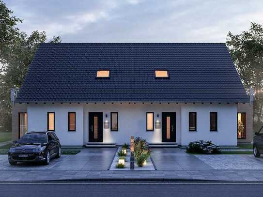Ein Doppelhaus mit Raum für individuelle Gestaltungsmöglichkeiten