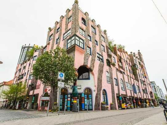 Kleines Einzelbüro mit Sekretariat im Hundertwasserhaus