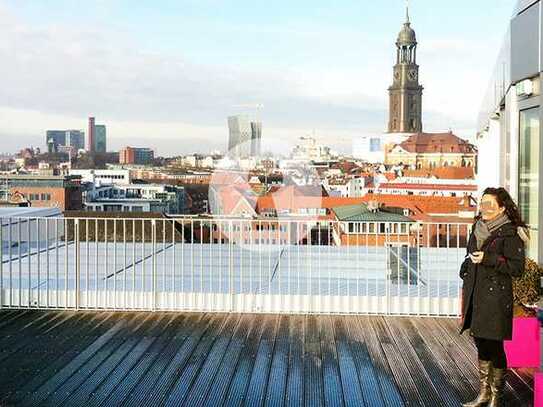 HIT vermietet schicke Büros in erster Reihe mit großer Dachterrasse und Hafenblick! PROVISIONSFREI!