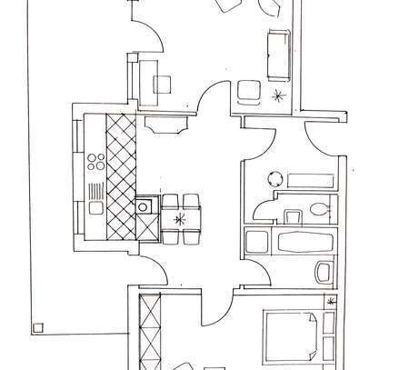 Geschmackvolle Wohnung mit zweieinhalb Zimmern sowie Balkon und Einbauküche in Dresden