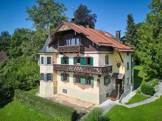 Juwel am Ammersee: Historische Landhaus-Villa mit Seeblick und weiterem Baurecht auf dem Grundstück