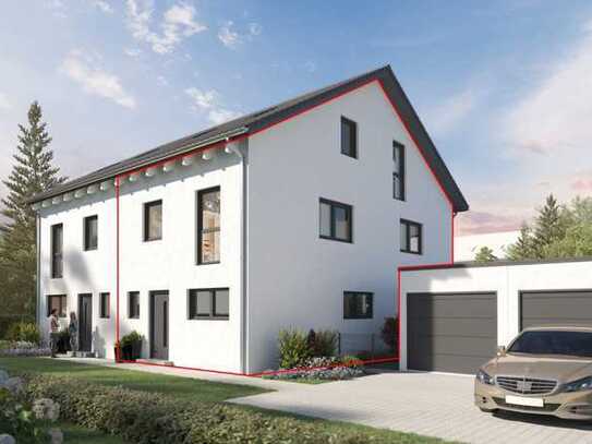 Neubau-DHH mit Garage und Stellplatz in ruhiger Lage!!!