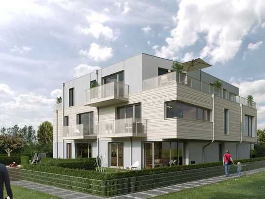 Neubau! 2-Zimmer-Wohnung mit Balkon ca. 53 m² im Erdgeschoss in Gartenstadt-Trudering