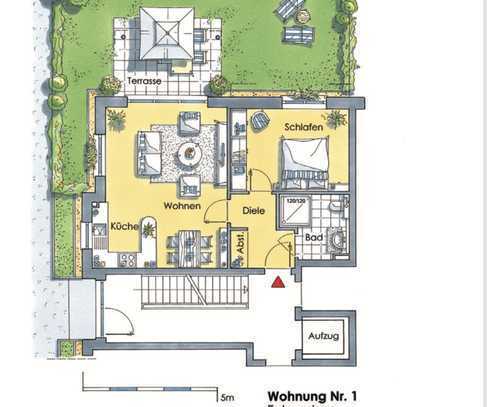 stilvolle 2-Zimmer-Erdgeschoss-Wohnung in Langenfeld (Rheinland)