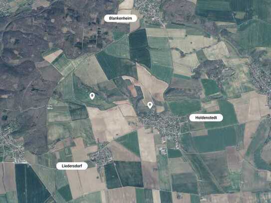 Große Acker- und Grünlandflächen im Landkreis Mansfeld-Südharz